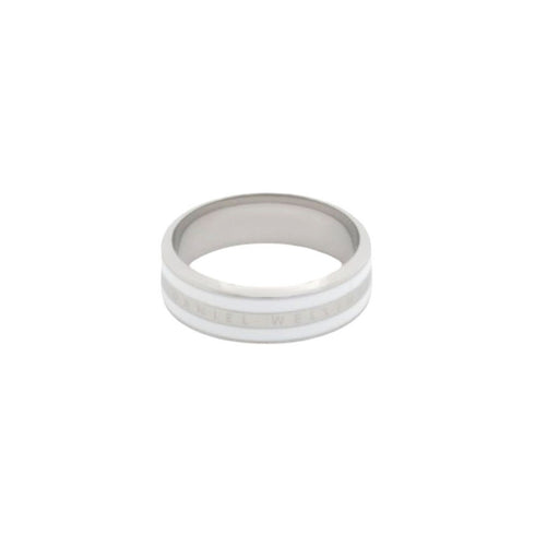 ダニエルウェリントン DANIEL WELLINGTON Emalie Ring Satin White S 50 リング アクセサリー 指輪 DW00400047 レディース メンズ シルバー ホワイト